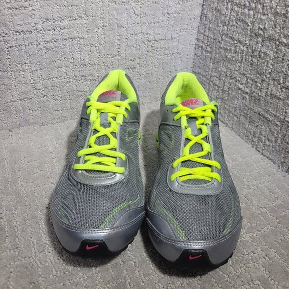 Nike Reax Run 7 Women's Size 9 US Gray Neon Green Running Shoes 525755-001 - Picture 3 of 10